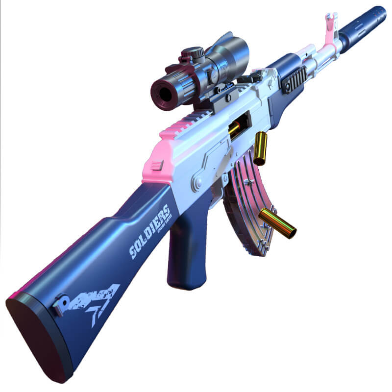 LC AKM Manual Mag-Fed Shell Ejecting Dart Blaster – Biu Blaster