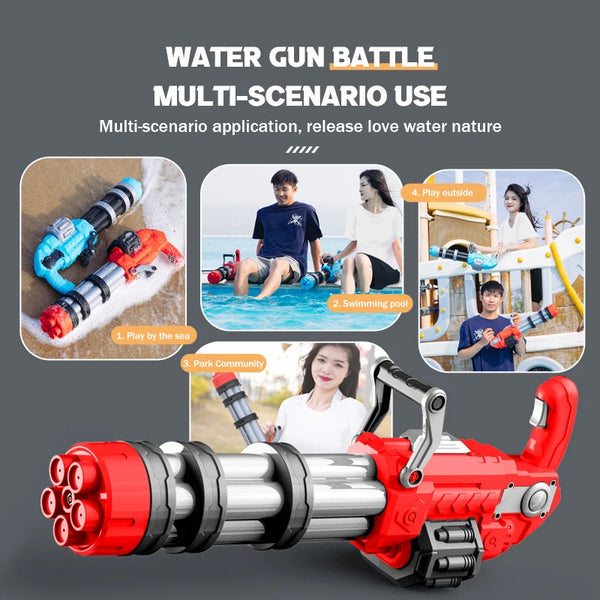 Large Electric Water blaster Automatic Continuous Launch Toy High Pressure Gblaster