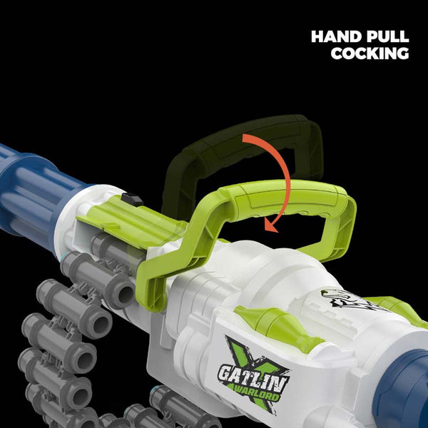 Manual Action Gatling Belt Fed Foam Dart Blaster