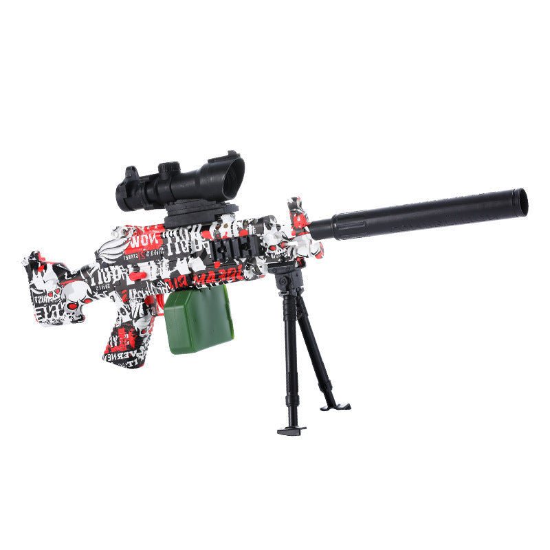 M249 Orbeez Gun Electric Automatic Splatter Ball Blaster with Drum Fed
