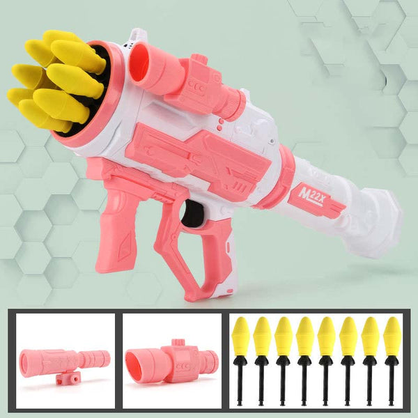 M22X 8-Hole Semi-Auto Rocket Launcher EVA Dart Blaster