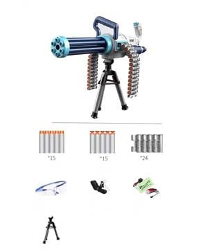 WY Gatling Brushless Electric Auto Foam Blaster-Biu Blaster-blue-Uenel