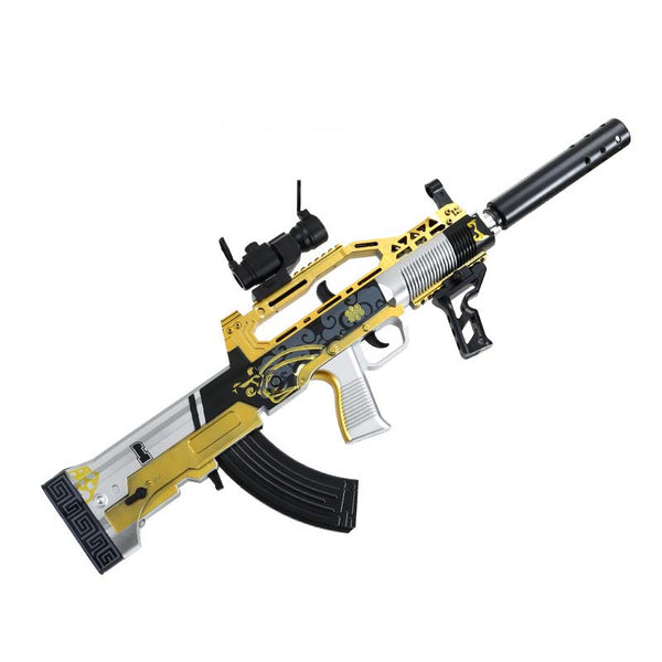 PUBG Golden QBZ Electric Mag Fed Gel Ball Blaster