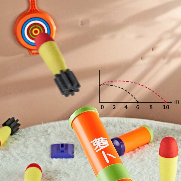 Carrot Foam Rocket Ammo Launcher Mortar Toy