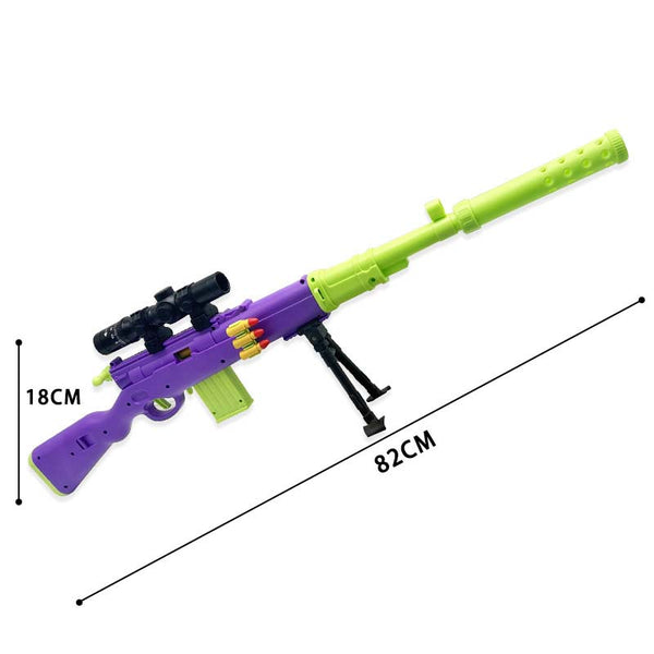 Carrot 98k Soft Bullet Shell Ejecting Sniper Toy Gun