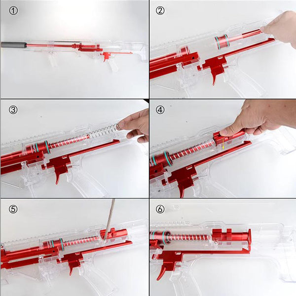 WORKER Extend Plunger Rod Spring Plug Upgade Kit for Longshot & Terminator-Biu Blaster-Uenel