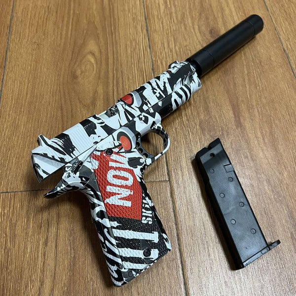 M1911 Graffiti Manual Mag-Fed Gel Ball Blaster-Biu Blaster-Uenel