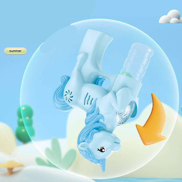 15-Hole Unicorn Bubble Gun Machine One Button Bubbling Kids Toy Blaster-Biu Blaster-Uenel