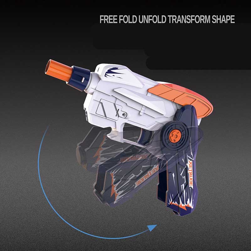 3-in-1 Multimodal Foldable Foam Dart Gun Disc Launcher Safe Toy Gun ...