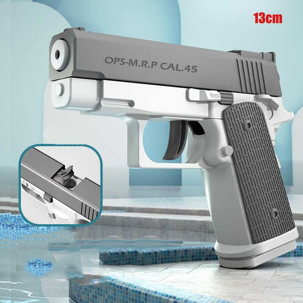 Mini M1911 Waterproof Electric Semi-Auto Water Gun-Biu Blaster-gray-Uenel