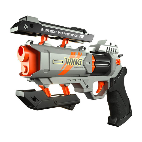 Wing Burst Mech Manual 6-Rounds Revolver Dart Blaster-Biu Blaster-Uenel