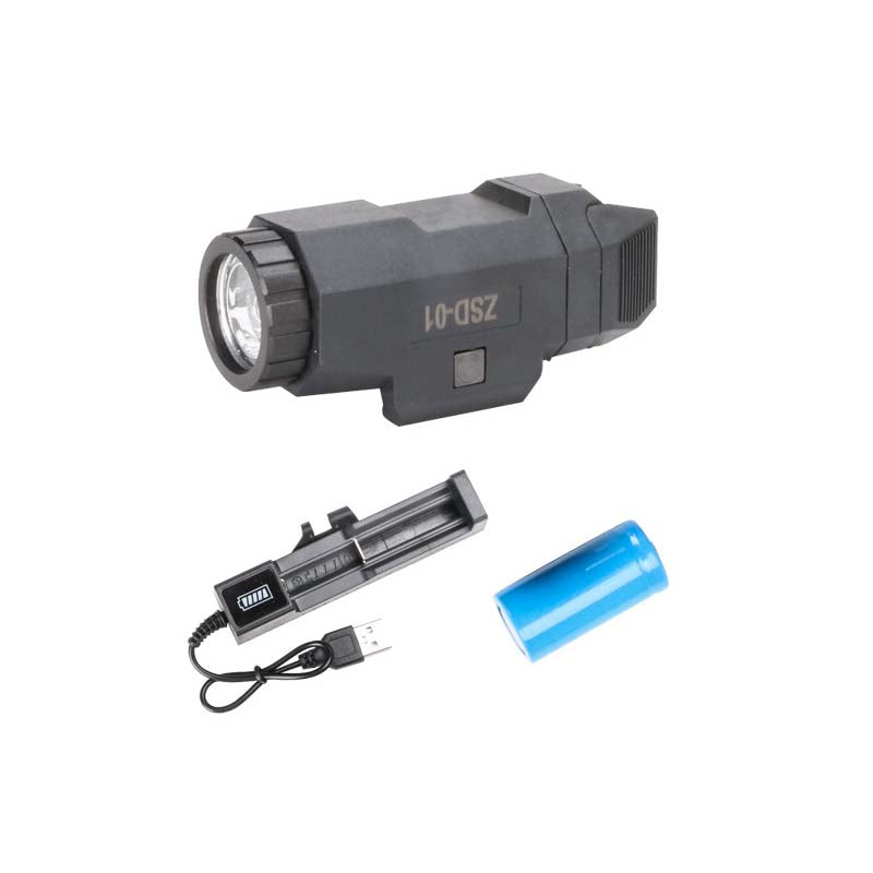 DT Strobe Tactical LED Rechargeable Rail Mount Flashlight-Biu Blaster-Uenel