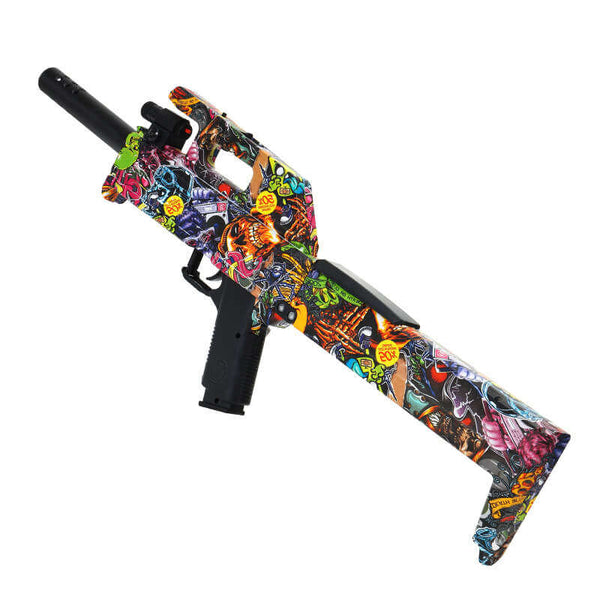 FMG-9 Graffiti Electric Foldable Splat Ball Blaster Gel Launcher-Biu Blaster-A-Uenel