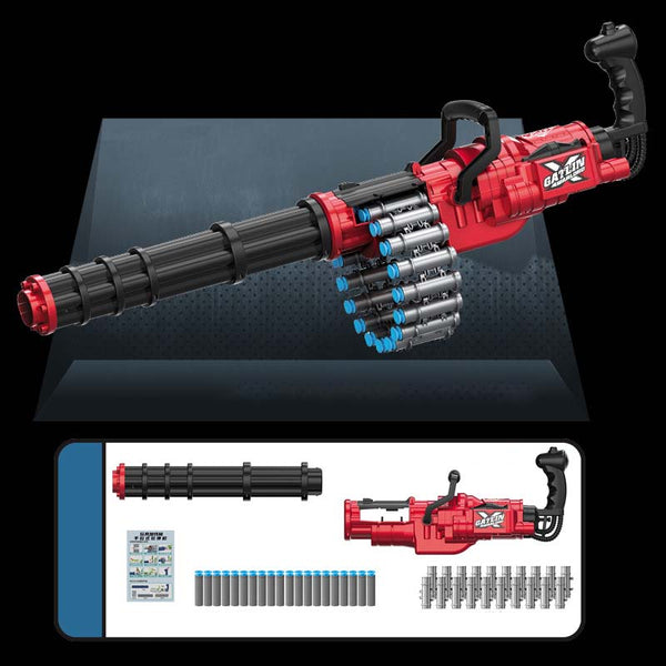 Manual Action Gatling Belt Fed Foam Dart Blaster