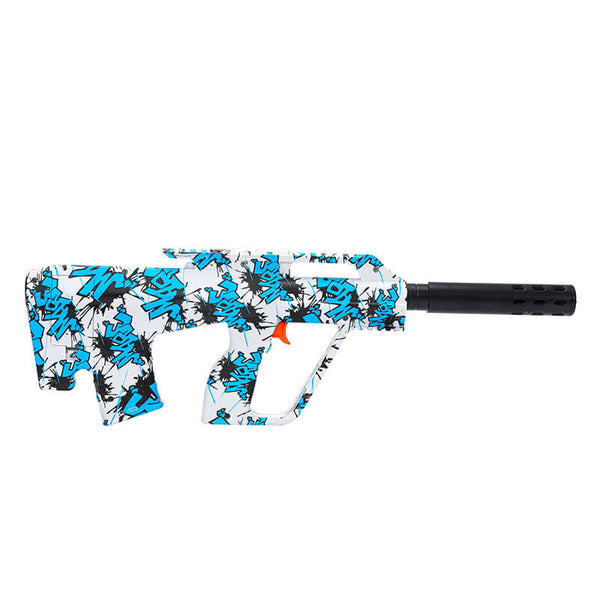 Mini AUG Electric Splatter Ball Hopper Feed Gel Blaster Toy-gel blaster-Biu Blaster-blue white-Uenel