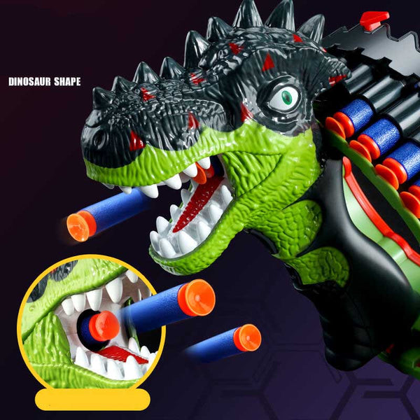 Dinosaur Electric Auto Wristband Rotating Foam Dart Blaster-Biu Blaster-Uenel