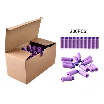 Worker Gen2 High-end Short Darts 200Pcs-nerf darts-Biu Blaster-purple-1pack-Uenel