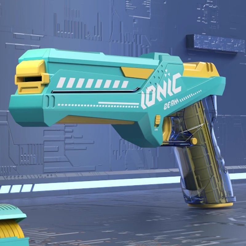 Mag-Fed Electric Pistol Foam Disc Launcher Toy Blaster – Biu Blaster