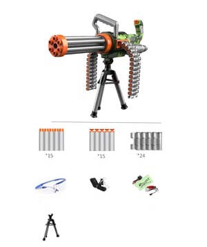 WY Gatling Brushless Electric Auto Foam Blaster-Biu Blaster-camouflage-Uenel