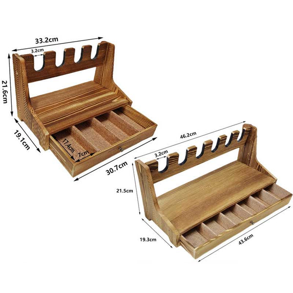 Toy Blaster Multifunctional Drawer Wooden Display Stand