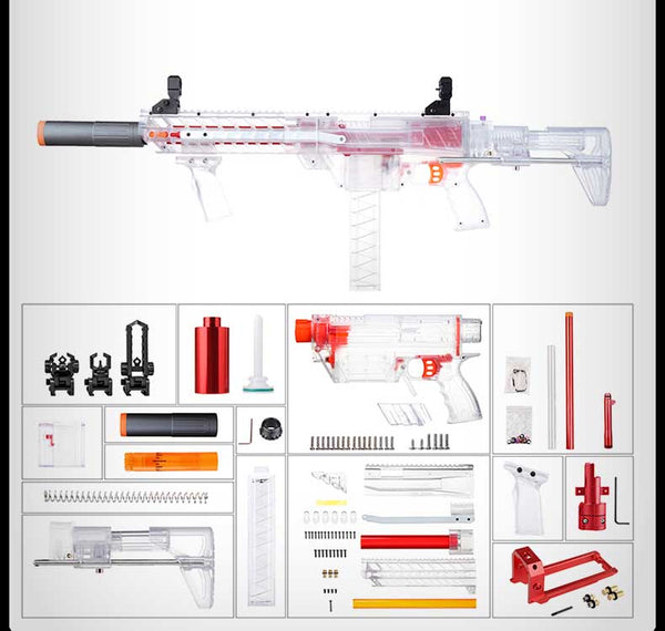 Worker Prophecy MCX Ultra Foam Dart Blaster-Biu Blaster-white-Uenel