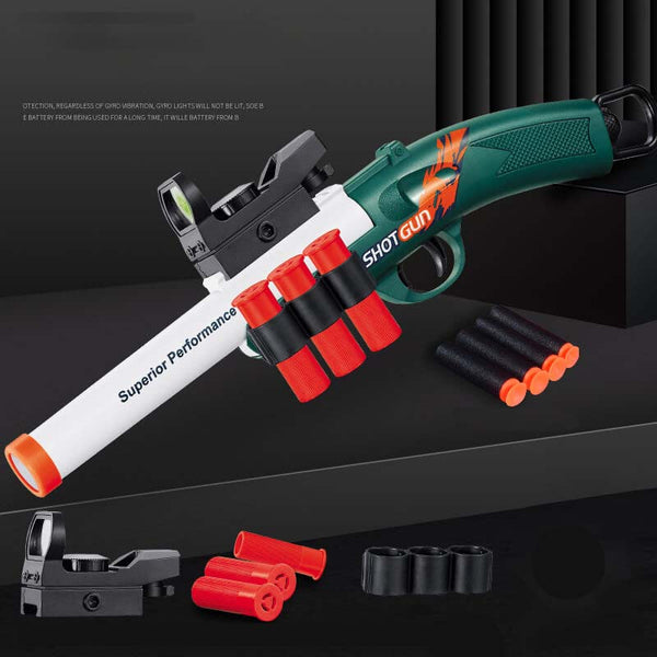 S686 Short Single Barrel Shell Eject Foam Blaster-Biu Blaster-green-Uenel