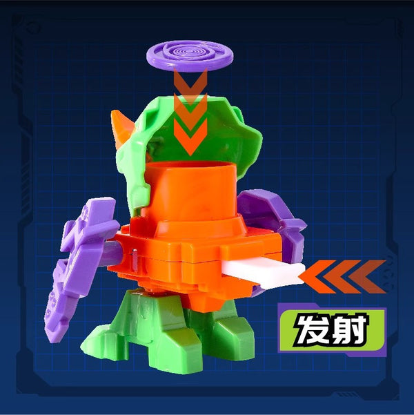 Radish Warrior DIY Flying Disc Blaster Kids Toy