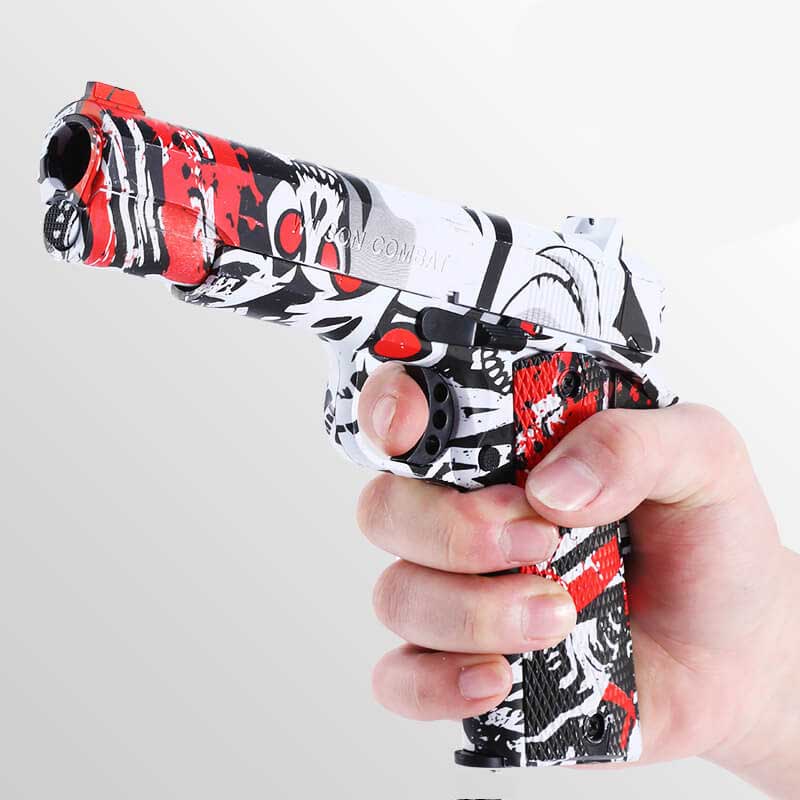 M1911 Graffiti Manual Mag-Fed Gel Ball Blaster – Biu Blaster