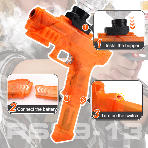 BIU BLASTER Gel Ball Blaster, Splatter Gel Bead Blaster Toy for Outdoor Games, Ages 14+