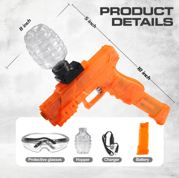 BIU BLASTER Gel Ball Blaster, Splatter Gel Bead Blaster Toy for Outdoor Games, Ages 14+