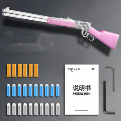 WICK Winchester M1894 Pink Foam Dart Blaster-Biu Blaster-m1894 pink-Uenel