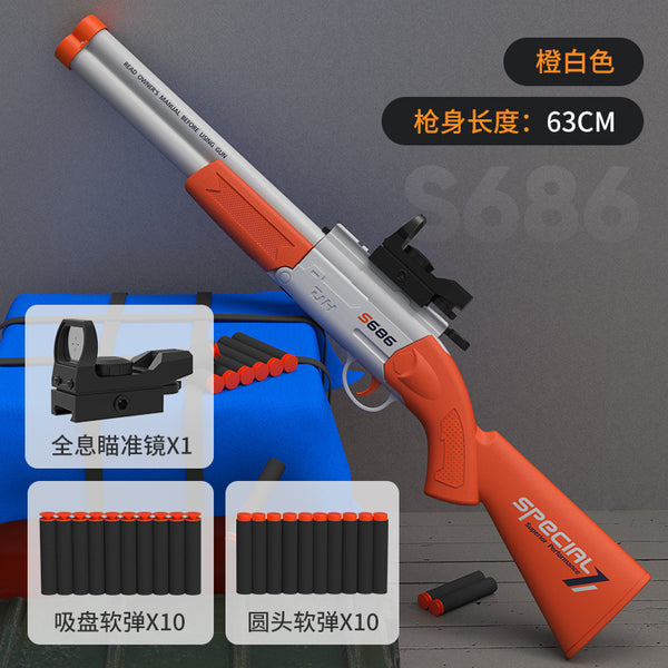 1PC S686 double-barrel spray shotgun soft bullet blaster
