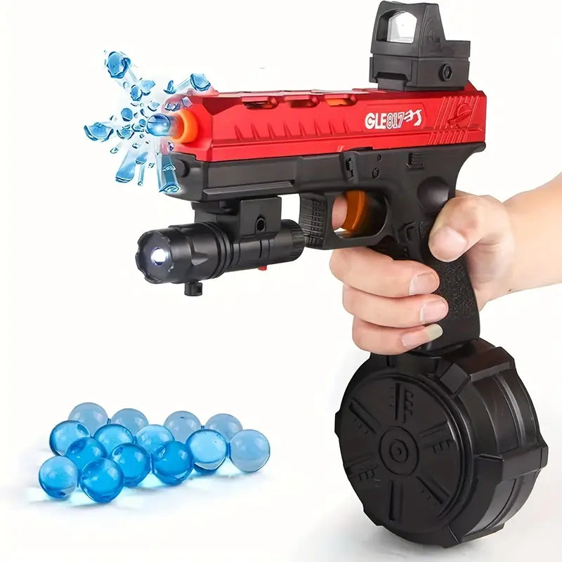 Electric Blowback Gel Ball Blaster Splat Gun With Three Clips-Biu Blaster-Uenel