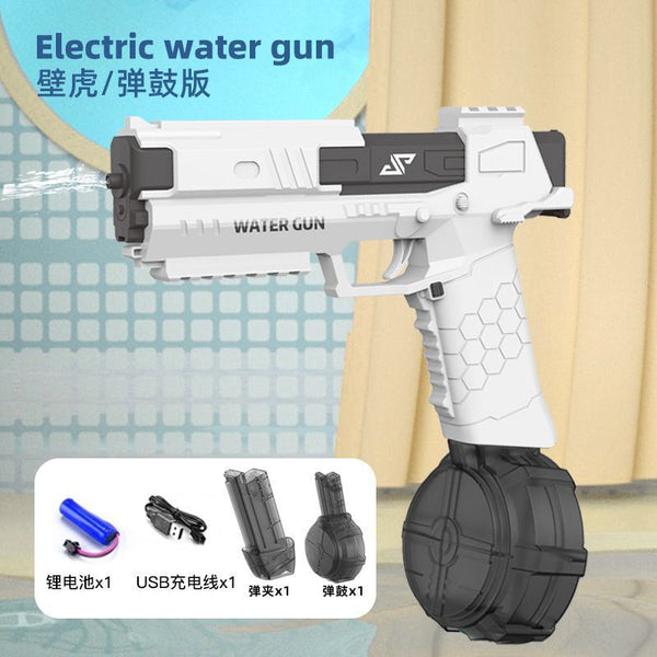 Electric Water Guns, High Capacity Automatic Squirt Guns up to 32FT Range, One-Button Automatic Water Soaker blaster Toy for Kids & Adults Summer Swimming Pool Party