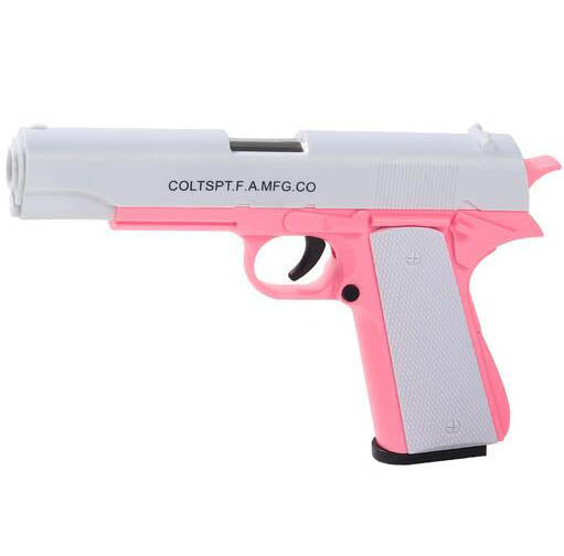 M1911 Shell Ejecting Sponge Soft Bullet Dart Blaster-Biu Blaster-pink-Uenel