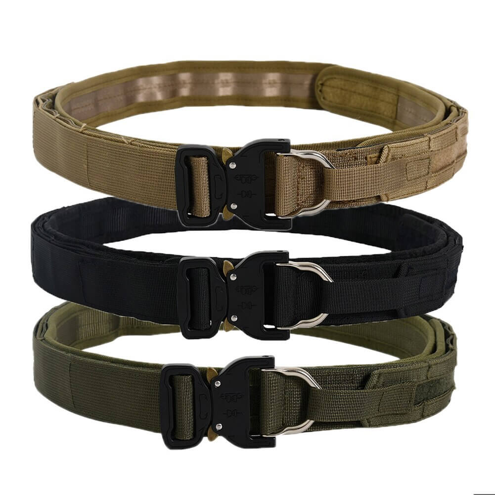 Tactical Quick Release Durable Double Layer Fighter Military Belt 2Inch-Biu Blaster-Uenel