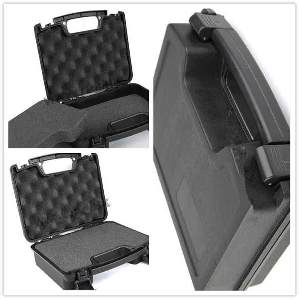 ABS Tactical Hard Pistol Case Padded Foam Lining-Biu Blaster-Uenel