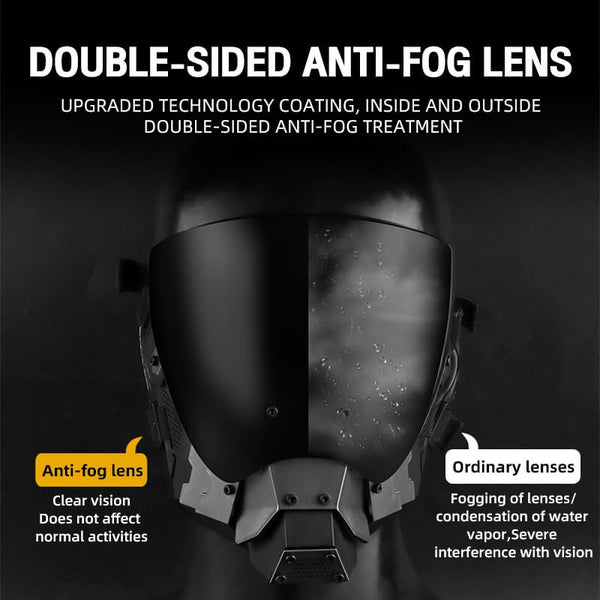 Wosport Tactical Antifog Lens Cyberpunk Full Face Commander Mask-Biu Blaster-Uenel