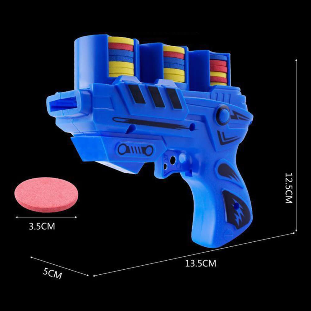 Flying Foam Disc Launcher Shooter Toy Gun Creative Design Kids Toys ...