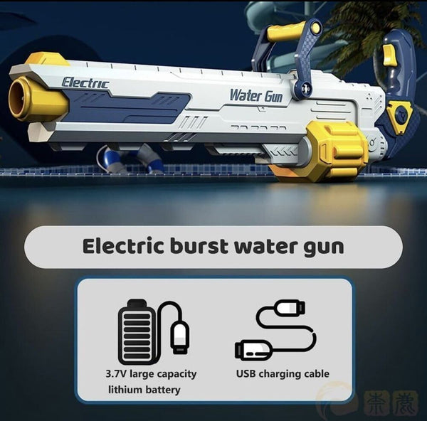 Water gun electric super strong flying distance 16m pressurized type 1200ml