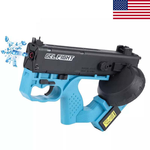 Gel Fight Quasar DR-12 Gel Ball Blaster Splatter Toy - Blue (US Stock)