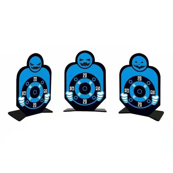 Outdoor Sports Soft Bullet Target Children's Toy Gun Training Small Steel Man Target-Biu Blaster-blue-Uenel