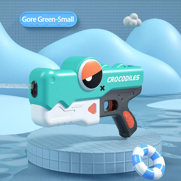 Crocodile Water Gun Automatic Electric Blaster Spray Outdoor Summer Pool Toys-Biu Blaster-small-green-Uenel