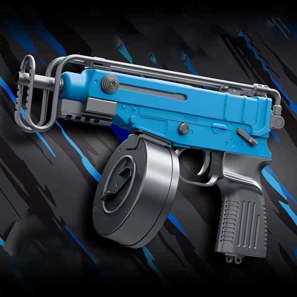 Gel Fight VZ-61 Scorpion Gel Ball Blaster Toy-Biu Blaster-blue-Uenel