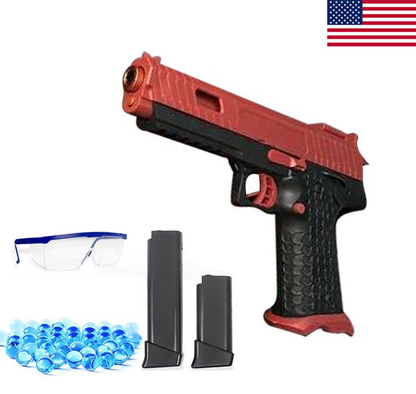 Electric Splatter X5 Gel Blaster Toy Gun - Red Black Color (US Stock)