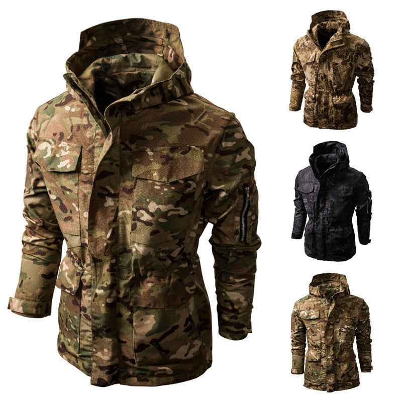 European and American Waterproof Camouflage Outdoor Blazer Multifunctional Hooded Jacket European Size Coat-clothing-Biu Blaster-Uenel