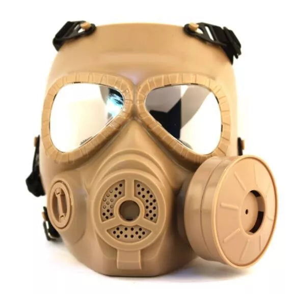 M04 Tactical Protective Toxic Gas Safety Mask with Adjustable Strap-玩具/游戏-Biu Blaster-tan-Biu Blaster