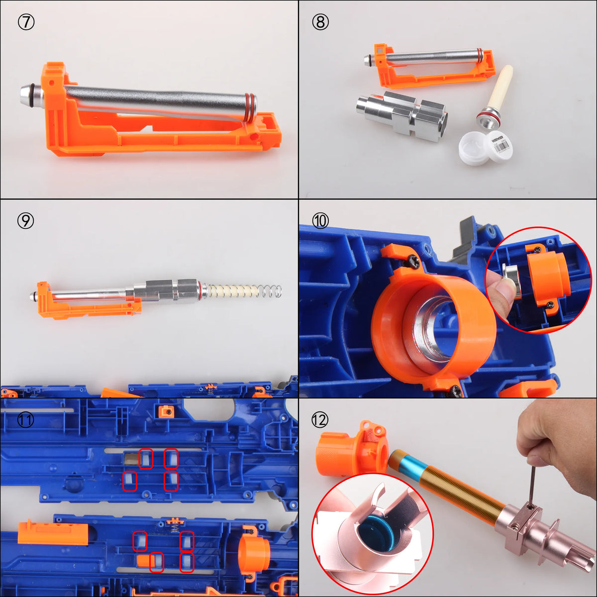 Worker Nerf CS6 LongStrike 9KG Stefan Breech Bolt Plunger Kits Biu