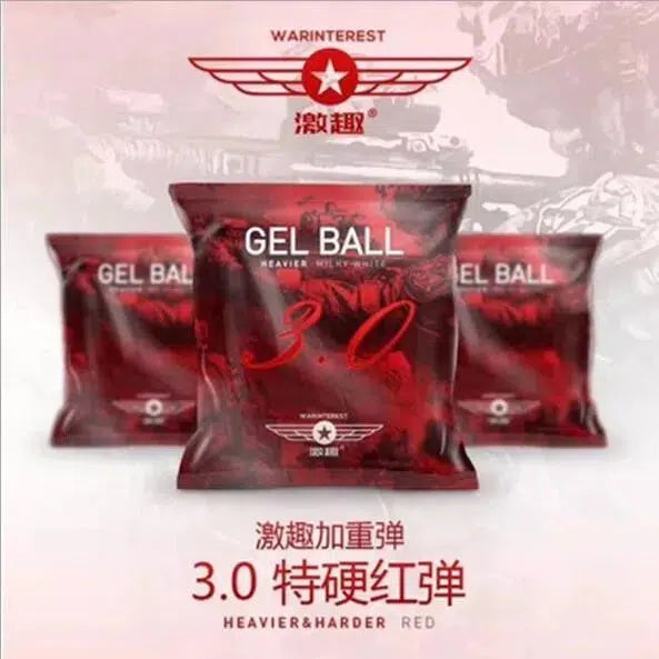 7-8mm Warinterest LDT 3.0 Heavier Harder Red Gel Balls-gel balls-Biu Blaster-Biu Blaster