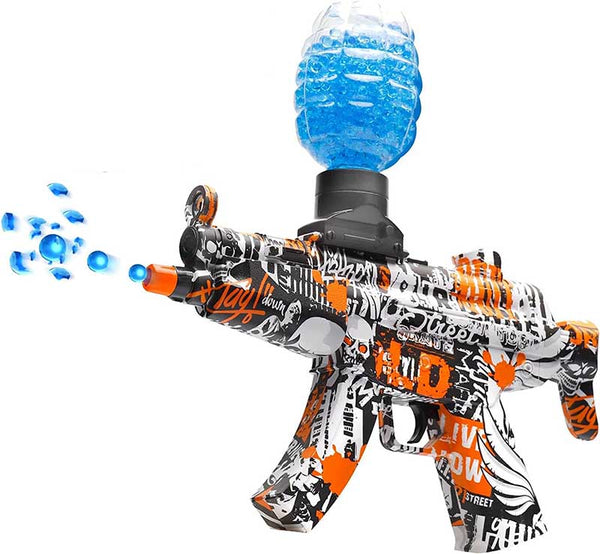 Mini MP5 Splatter Ball Electric Gel Blaster Toy Using 6-7mm Gel Balls-gel blaster-Biu Blaster-orange-Uenel